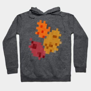 Fall Leaves Pixel Art Hoodie